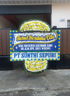 Papan Bunga Duka di Kayawu